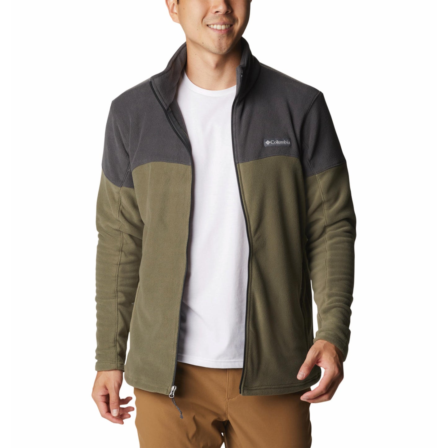 Columbia Men Green Basin Trail III Fleece Jacket