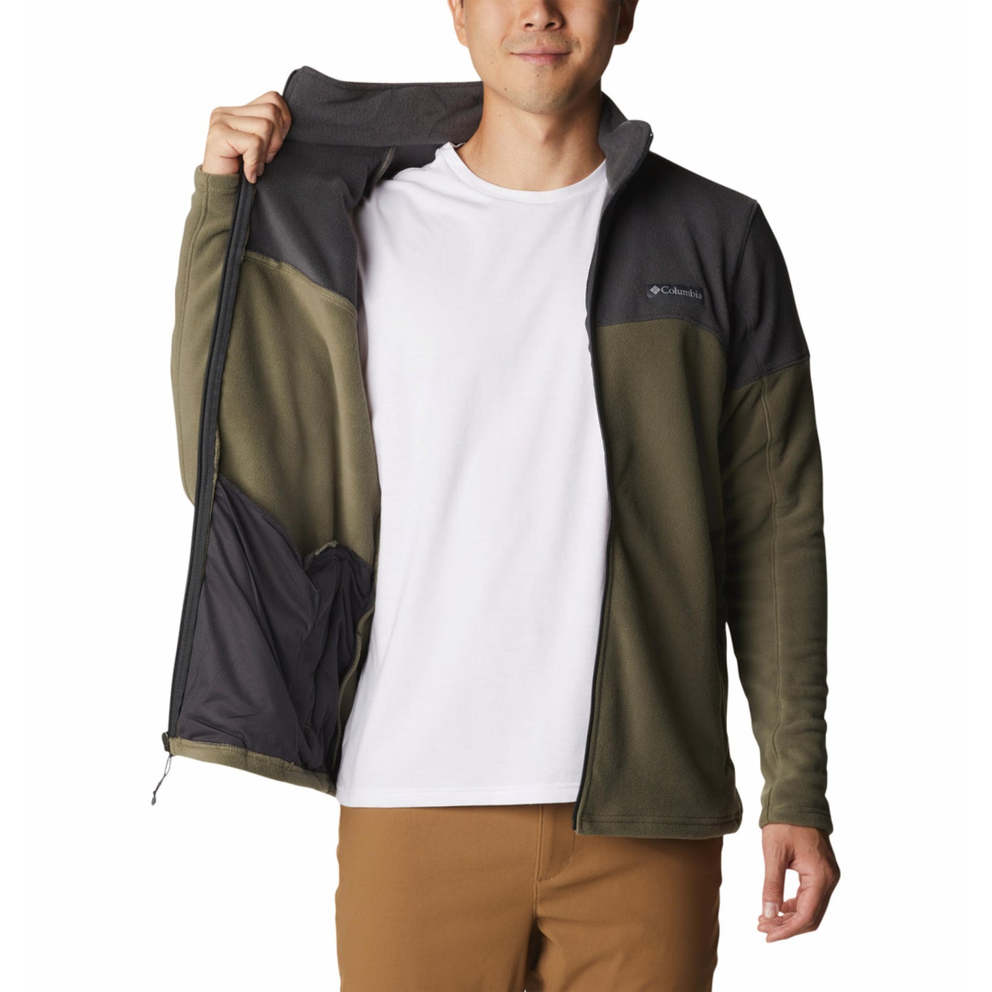 Columbia Men Green Basin Trail III Fleece Jacket
