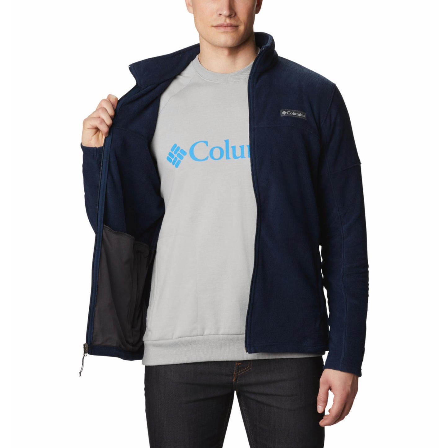 Columbia Mens Blue Basin Trail III Full Zip