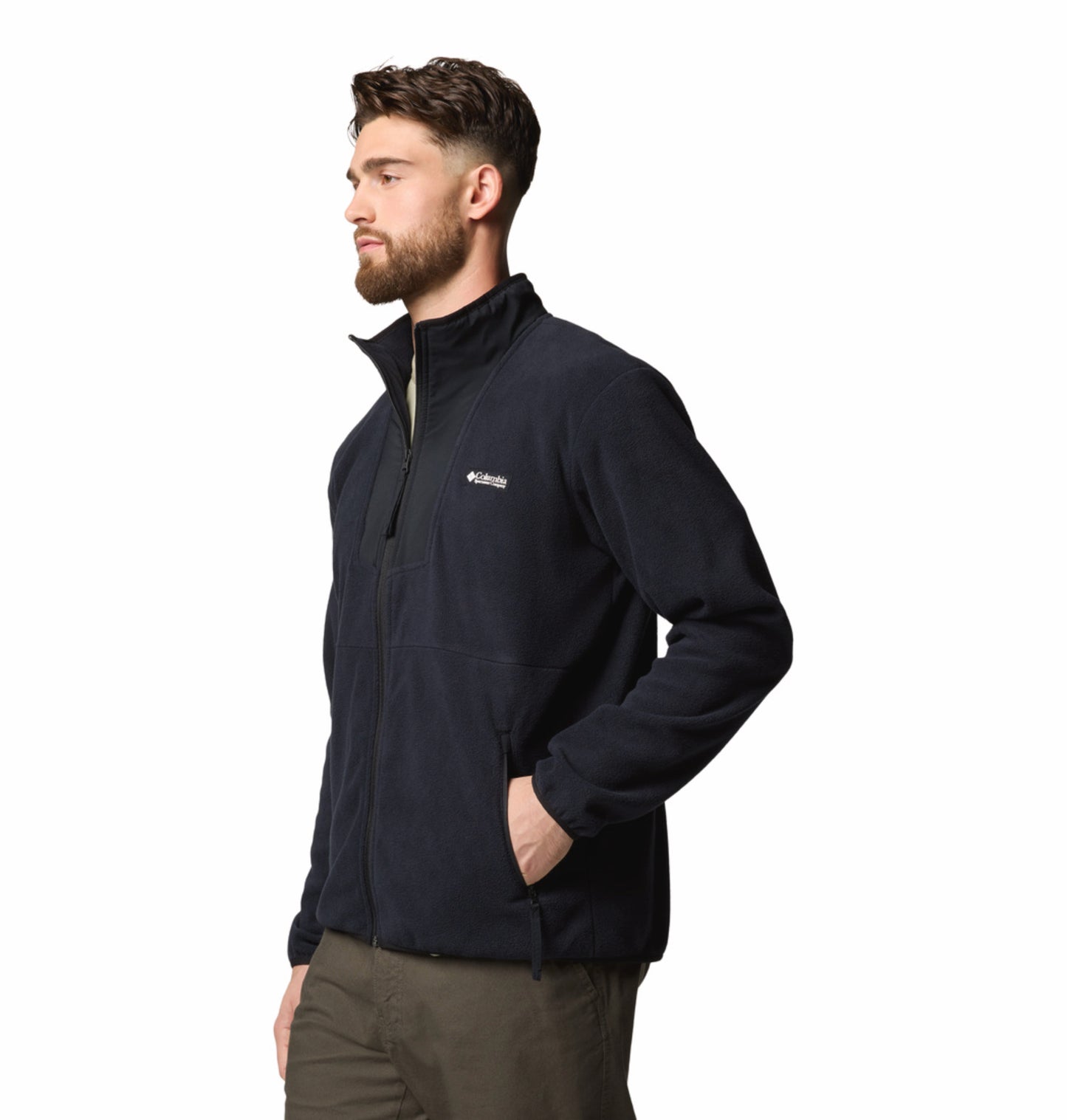 Columbia Men Black Sequoia Grove Fleece Jacket