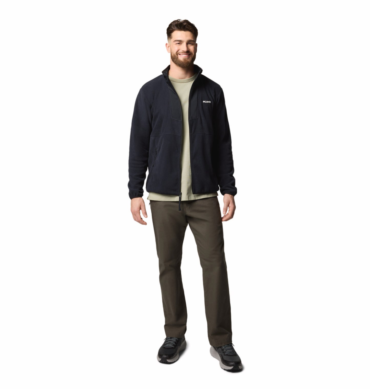 Columbia Men Black Sequoia Grove Fleece Jacket