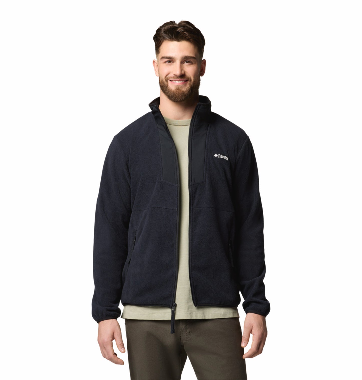 Columbia Men Black Sequoia Grove Fleece Jacket