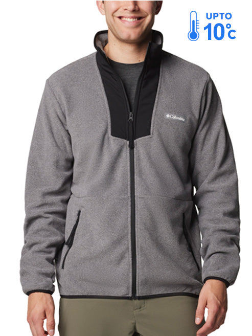 Columbia Men Grey Sequoia Grove Fleece Jacket