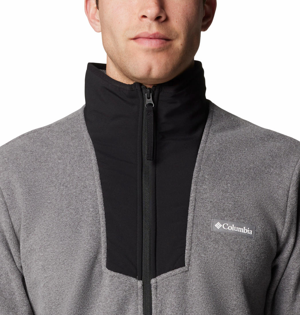 Columbia Mens Grey Sequoia Grove Full Zip Fleece Jacket
