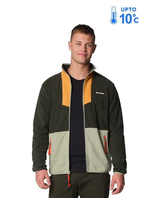 Columbia Men Green Sequoia Grove Fleece Jacket