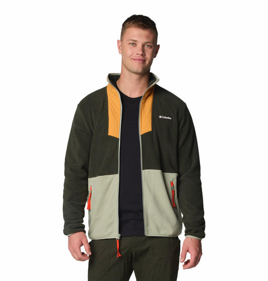 Columbia Mens Green Sequoia Grove Full Zip Fleece Jacket