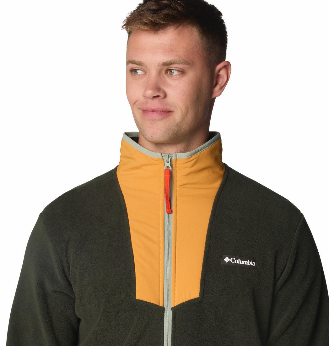 Columbia Mens Green Sequoia Grove Full Zip Fleece Jacket