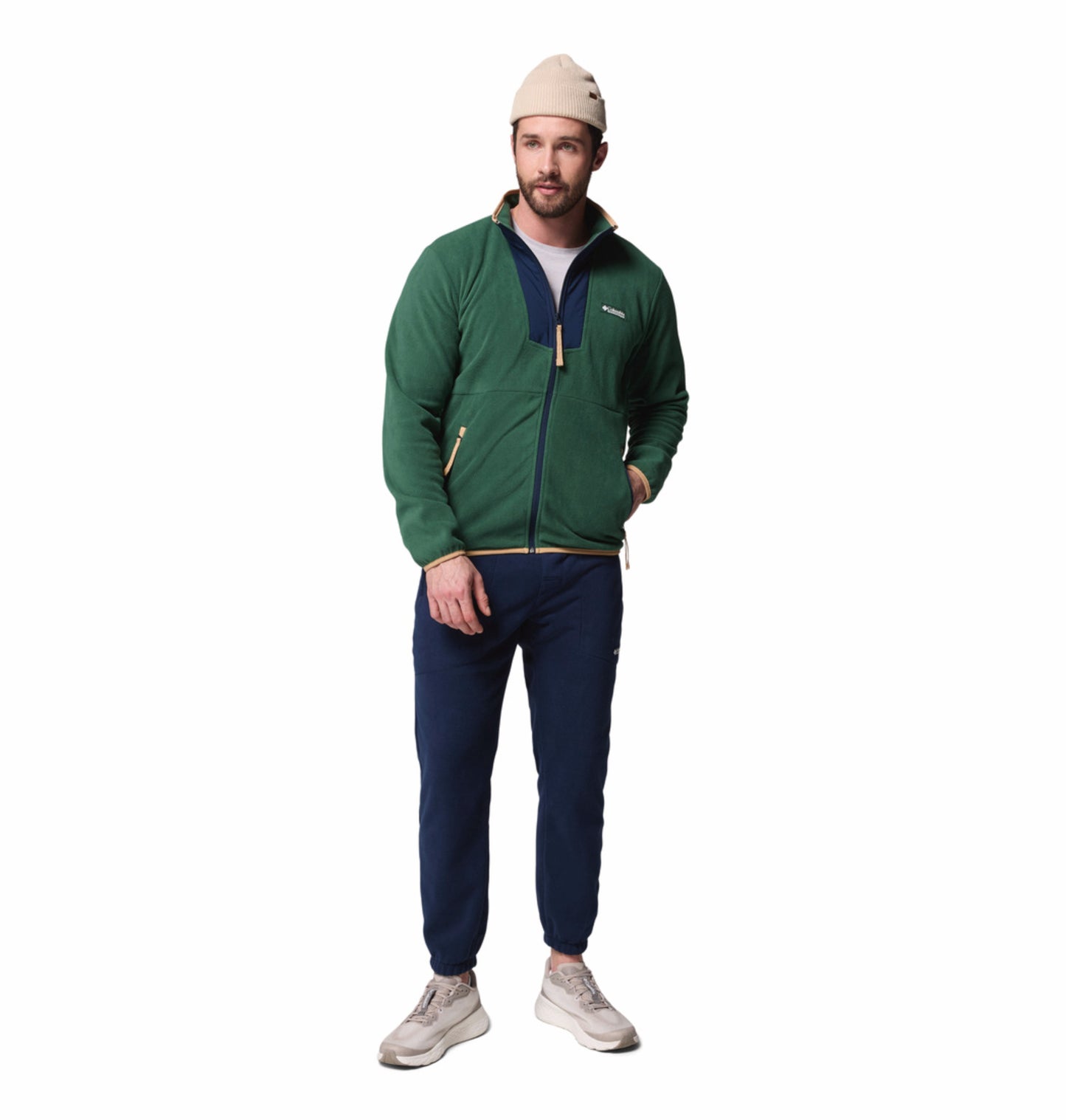 Columbia Men Green Sequoia Grove Fleece Jacket
