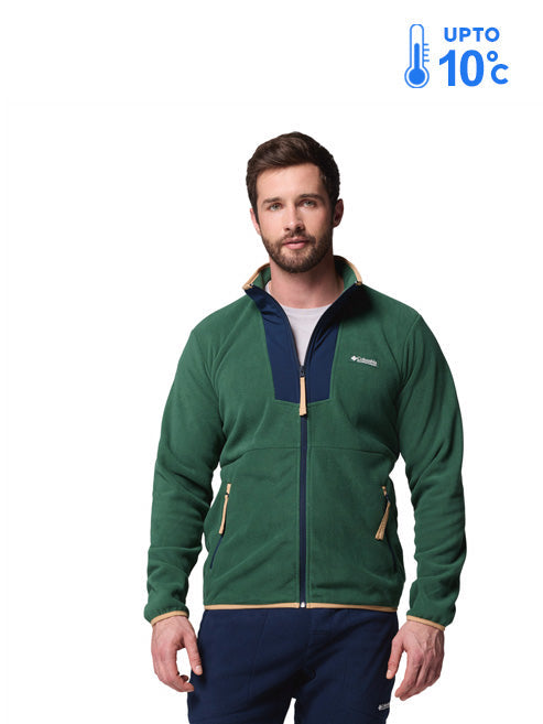 Columbia Men Green Sequoia Grove Fleece Jacket