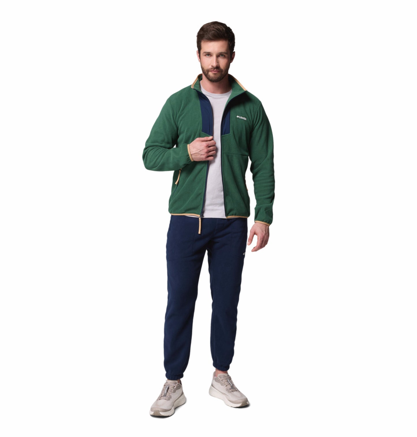 Columbia Men Green Sequoia Grove Fleece Jacket