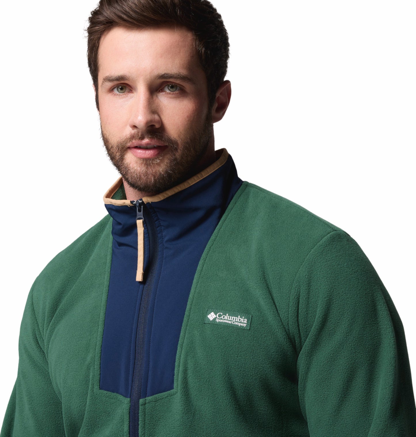 Columbia Men Green Sequoia Grove Fleece Jacket