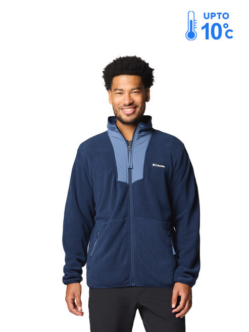 Columbia Men Navy Blue Sequoia Grove Fleece Jacket