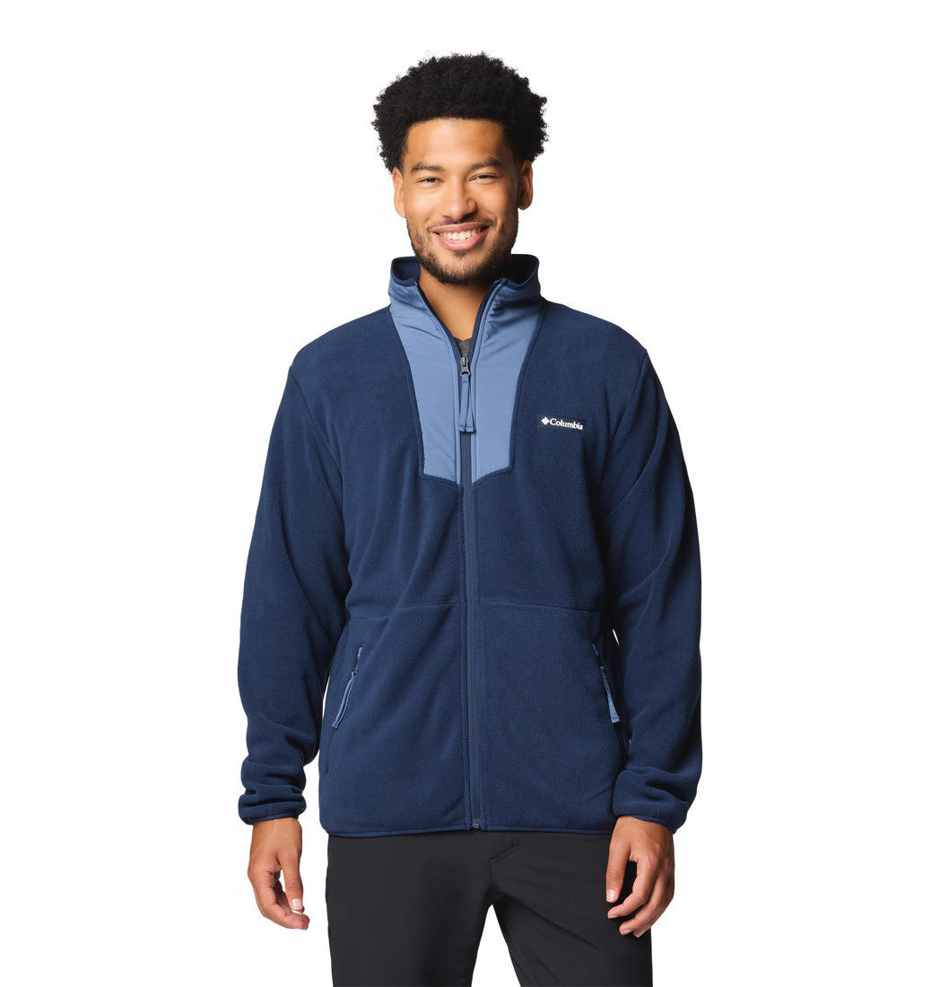 Columbia Mens Blue Sequoia Grove Full Zip Fleece Jacket