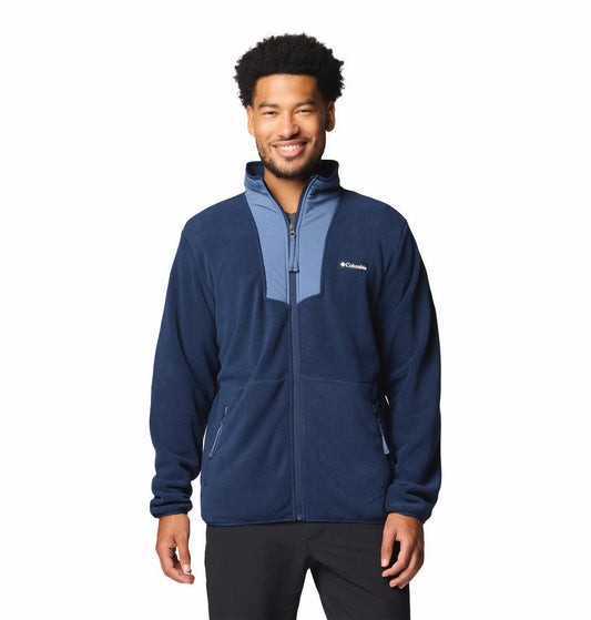 Columbia Mens Blue Sequoia Grove Full Zip Fleece Jacket