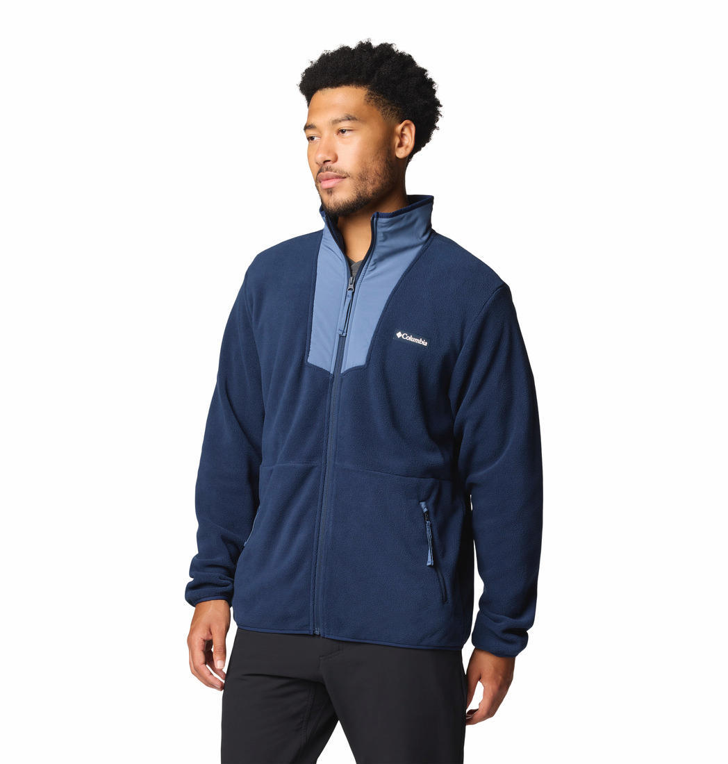 Columbia Mens Blue Sequoia Grove Full Zip Fleece Jacket