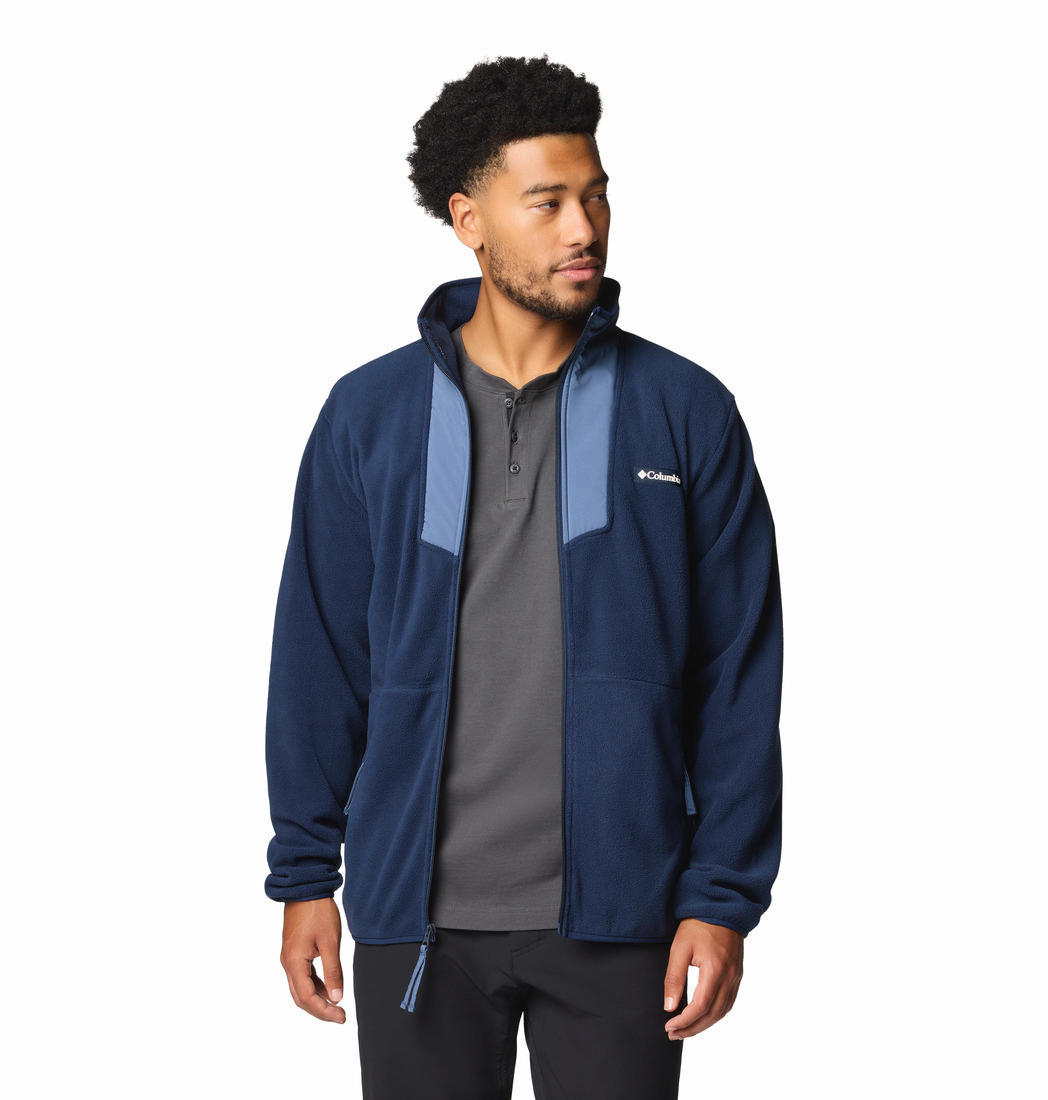 Columbia Mens Blue Sequoia Grove Full Zip Fleece Jacket