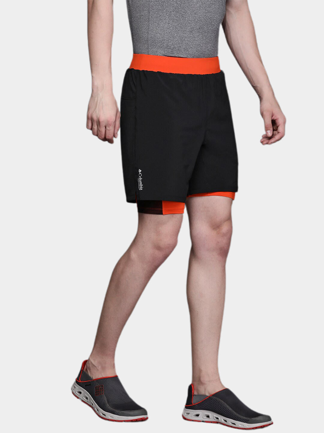 Columbia Men Black M Endless Trail 2 in 1 Shorts