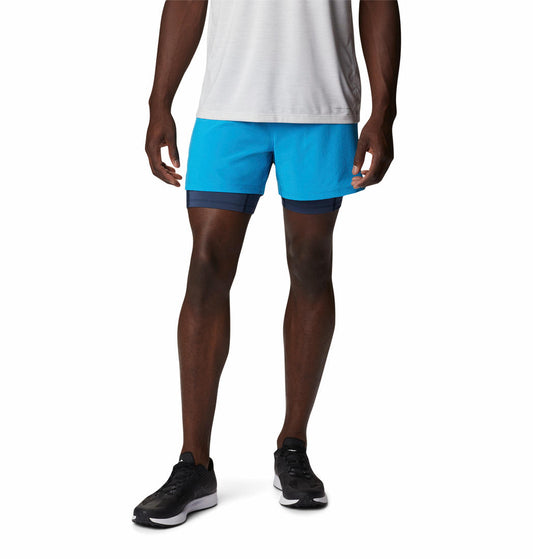 Columbia Men Blue M Endless Trail 2 in 1 Shorts