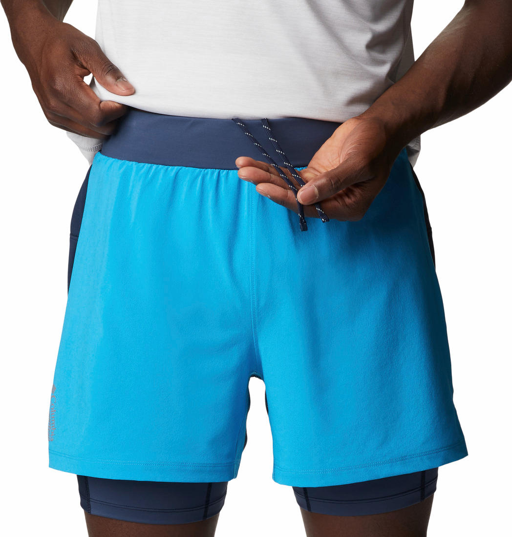Columbia Men Blue M Endless Trail 2 in 1 Shorts