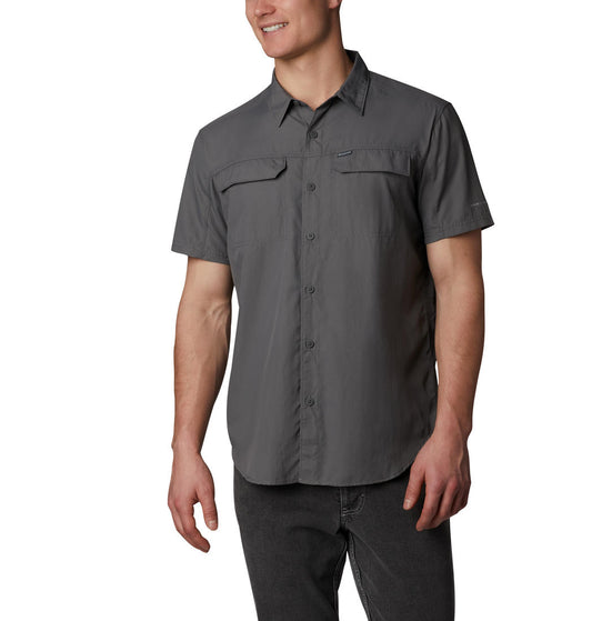 Columbia Men Grey Silver Ridge 2.0 Short Sleeve Shirt