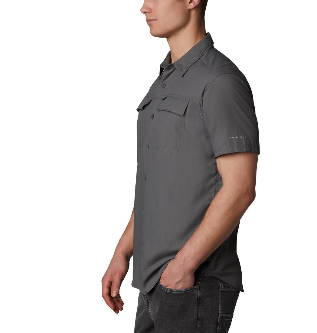 Columbia Men Grey Silver Ridge 2.0 Short Sleeve Shirt