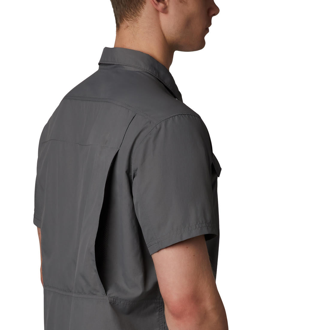 Columbia Men Grey Silver Ridge 2.0 Short Sleeve Shirt