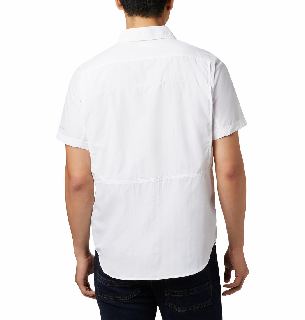 Columbia Men White Silver Ridge 2.0 Short Sleeve Shirt