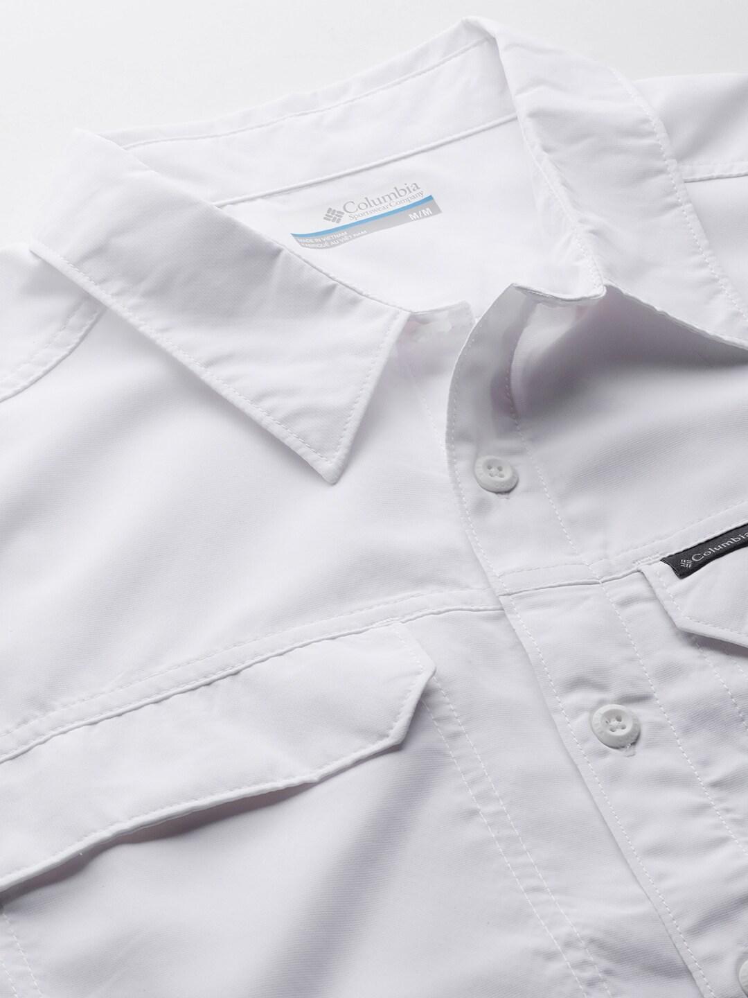 Columbia Men White Silver Ridge 2.0 Short Sleeve Shirt