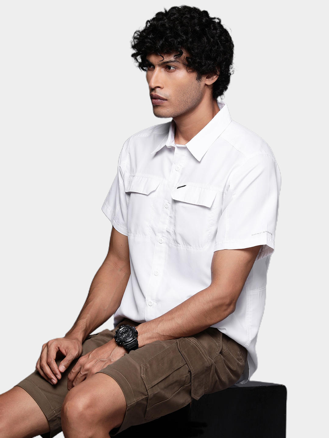 Columbia Men White Silver Ridge 2.0 Short Sleeve Shirt