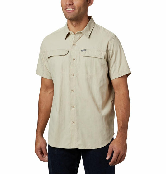 Columbia Men Beige Silver Ridge 2.0 Short Sleeve Shirt