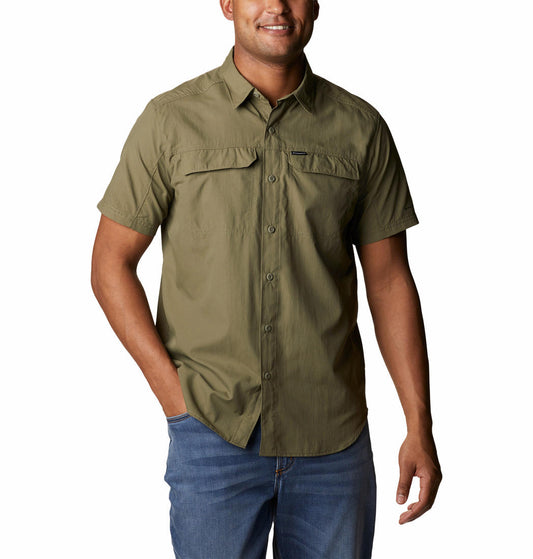 Columbia Men Olive Silver Ridge 2.0 Short Sleeve Shirt