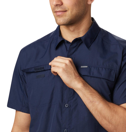 Columbia Men Blue Silver Ridge 2.0 Short Sleeve Shirt