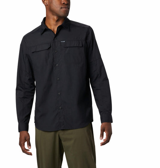 Columbia Mens Black Silver Ridge2.0 Long Sleeve Shirt