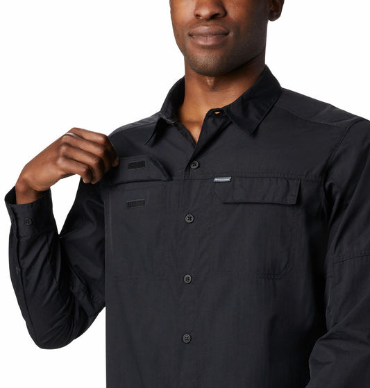 Columbia Mens Black Silver Ridge2.0 Long Sleeve Shirt