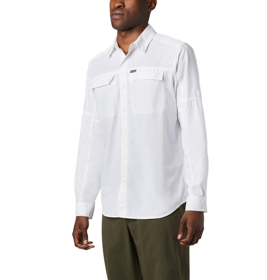 Columbia Men White Silver Ridge2.0 Long Sleeve Shirt