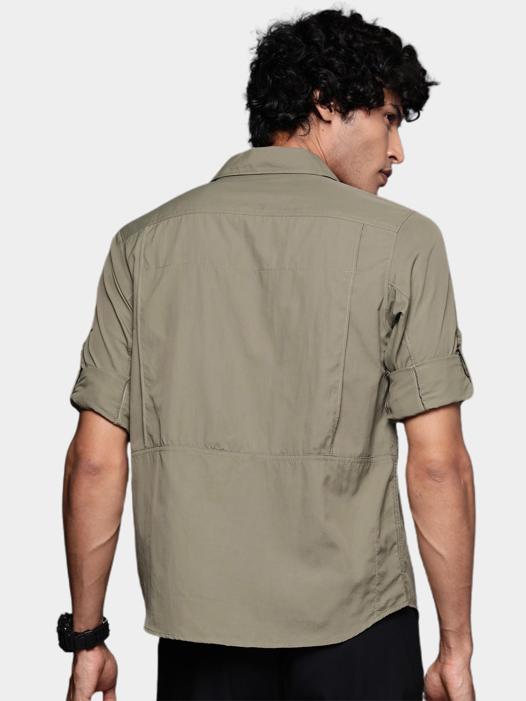 Columbia Men Green Silver Ridge2.0 Long Sleeve Shirt