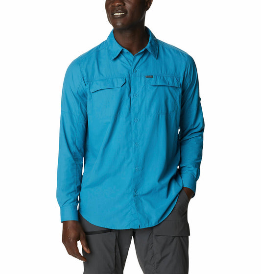 Columbia Men Blue Silver Ridge2.0 Long Sleeve Shirt