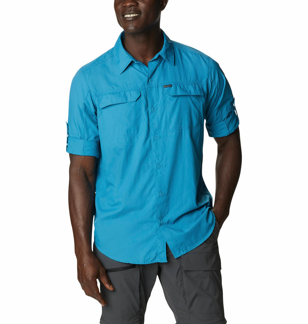 Columbia Men Blue Silver Ridge2.0 Long Sleeve Shirt