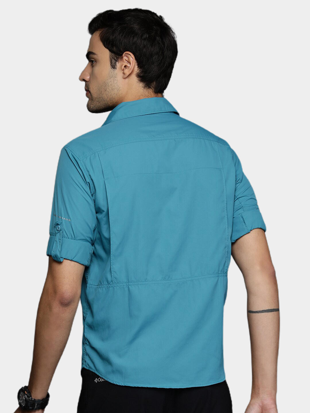 Columbia Men Blue Silver Ridge2.0 Long Sleeve Shirt