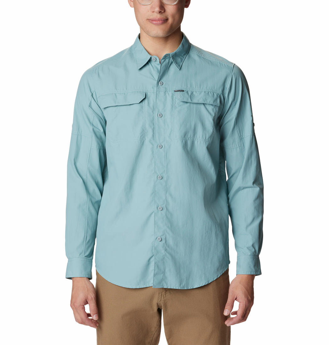 Columbia Men Blue Silver Ridge2.0 Long Sleeve Shirt