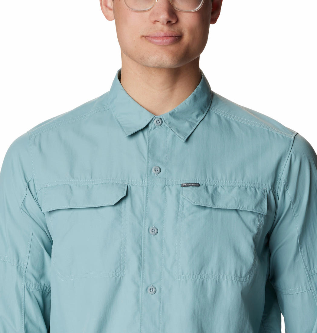 Columbia Men Blue Silver Ridge2.0 Long Sleeve Shirt