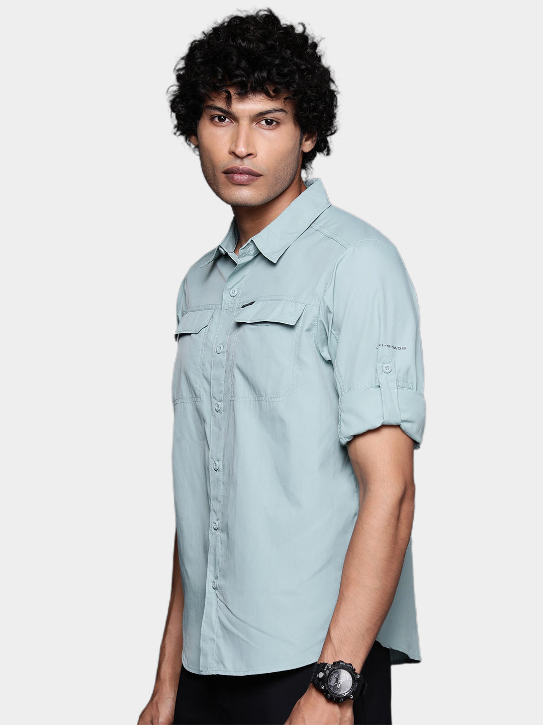Columbia Men Blue Silver Ridge2.0 Long Sleeve Shirt
