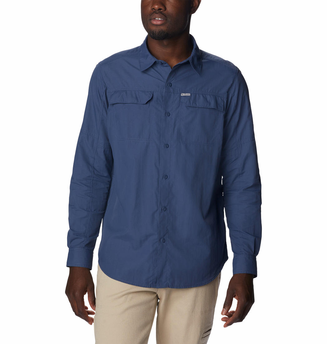 Columbia Mens Blue Silver Ridge2.0 Long Sleeve Shirt