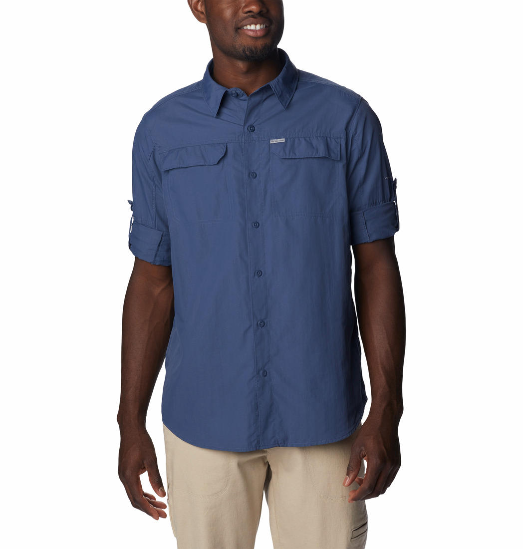 Columbia Mens Blue Silver Ridge2.0 Long Sleeve Shirt