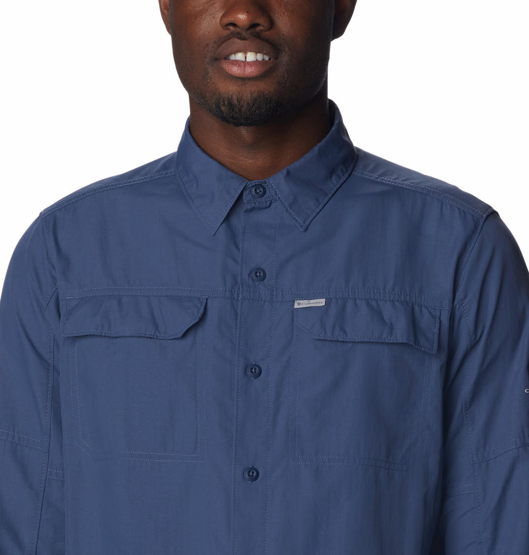 Columbia Mens Blue Silver Ridge2.0 Long Sleeve Shirt