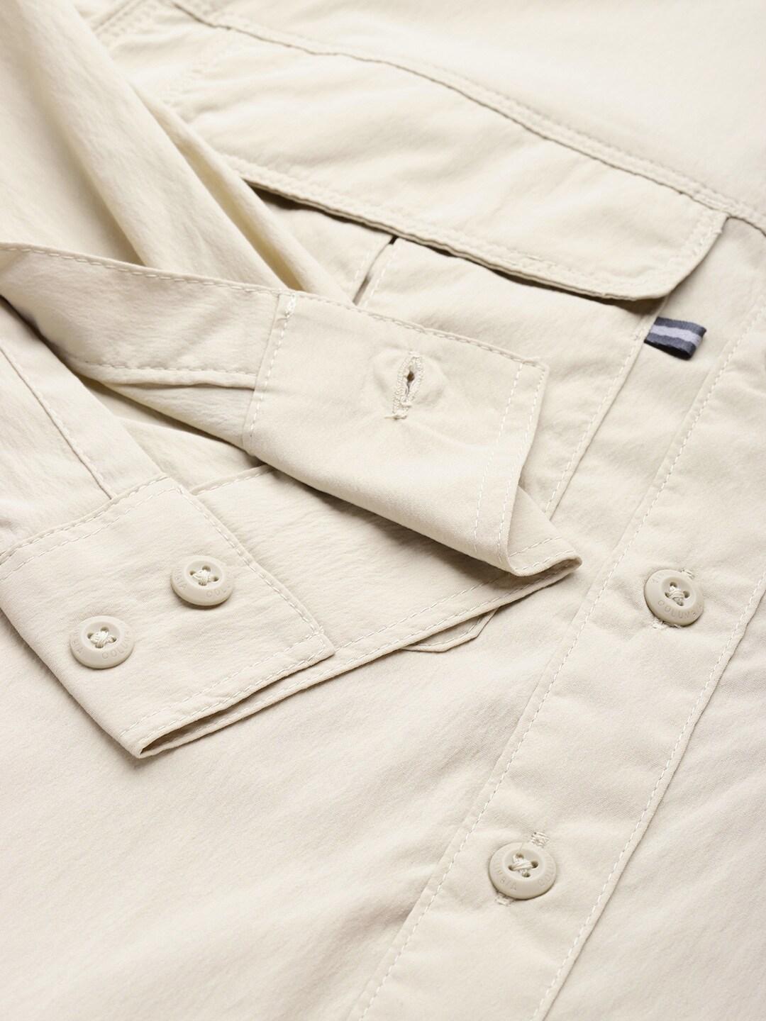 Columbia Men Brown Newton Ridge Long Sleeve (Sun Protection)