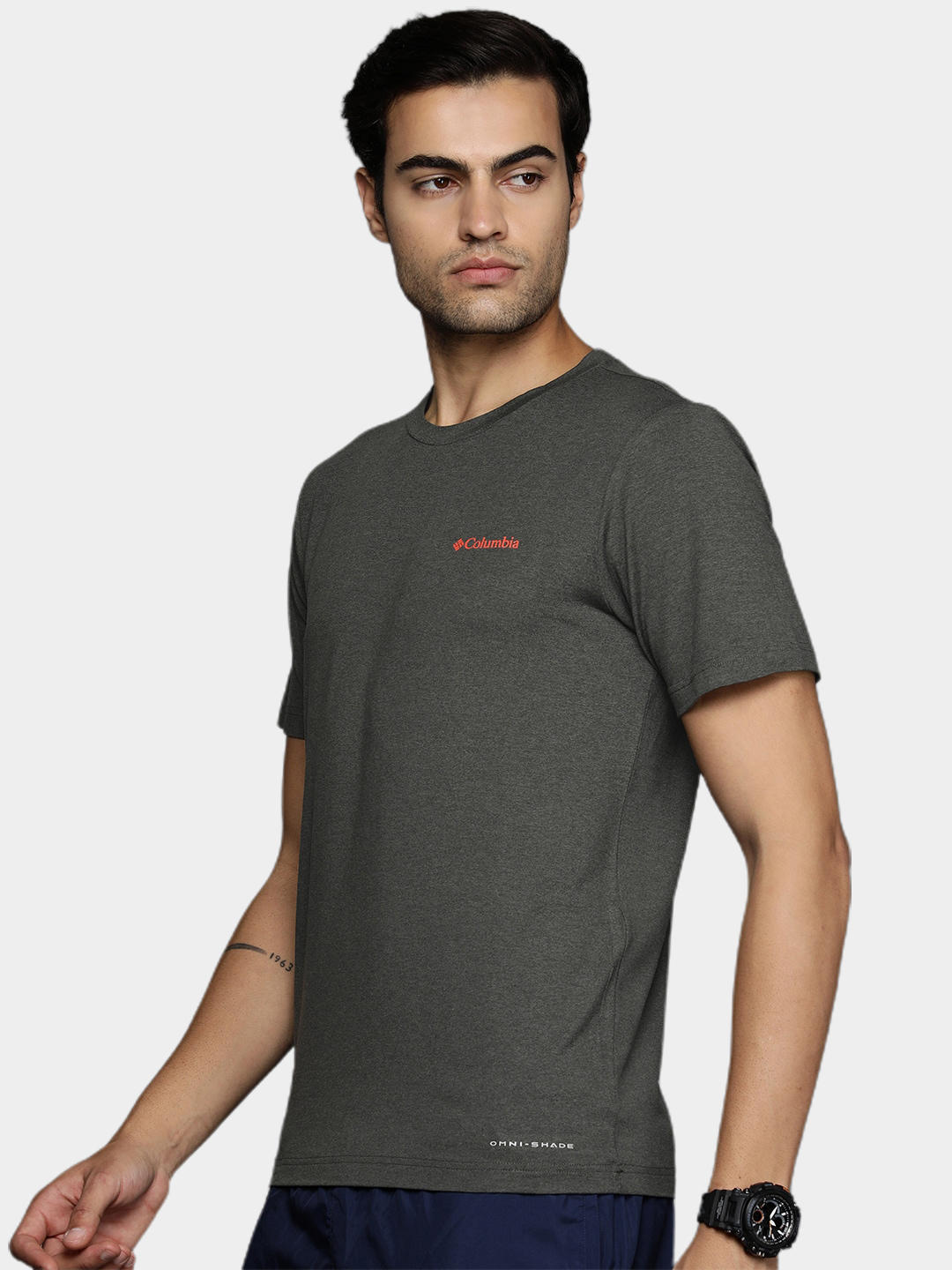 Columbia Men Black Tech Trail Graphic T-Shirt