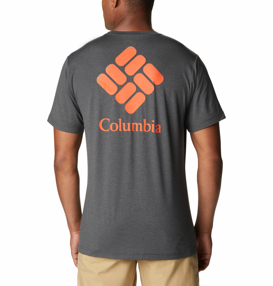 Columbia Men Black Tech Trail Graphic T-Shirt