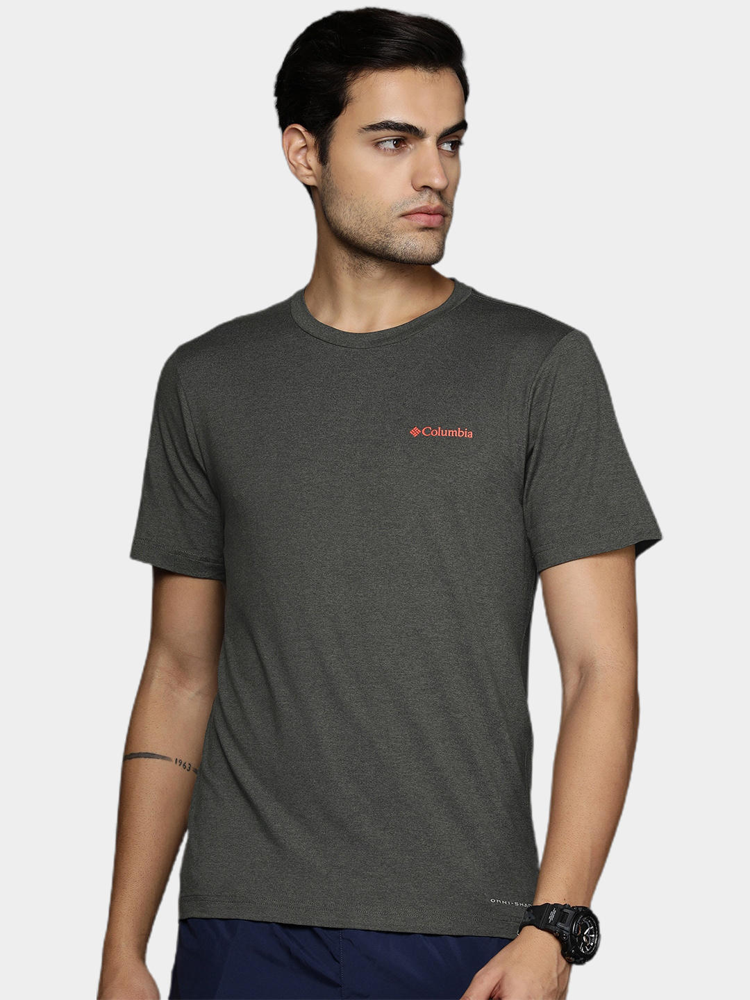 Columbia Men Black Tech Trail Graphic T-Shirt