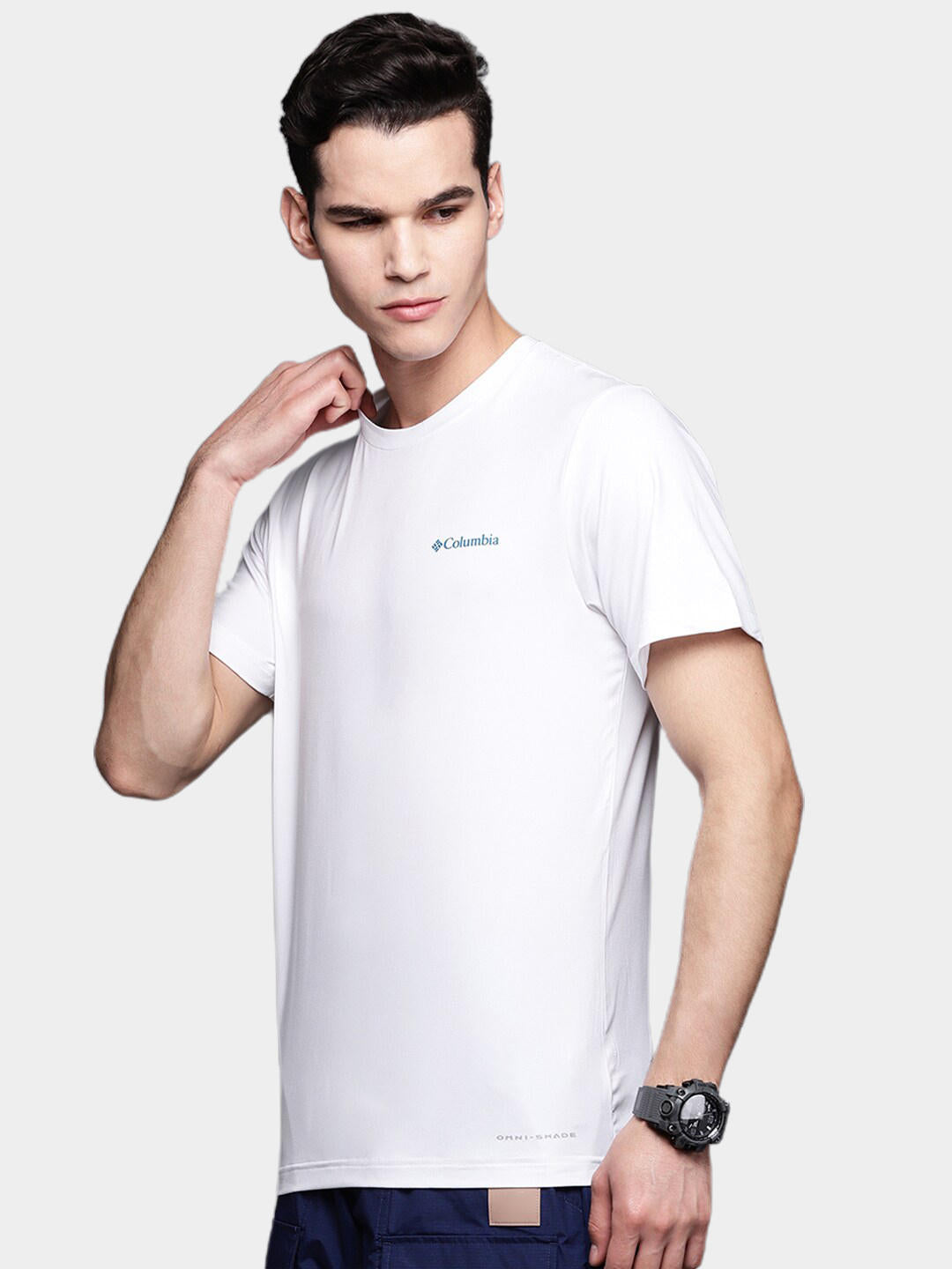 Columbia Men White Tech Trail Graphic T-Shirt